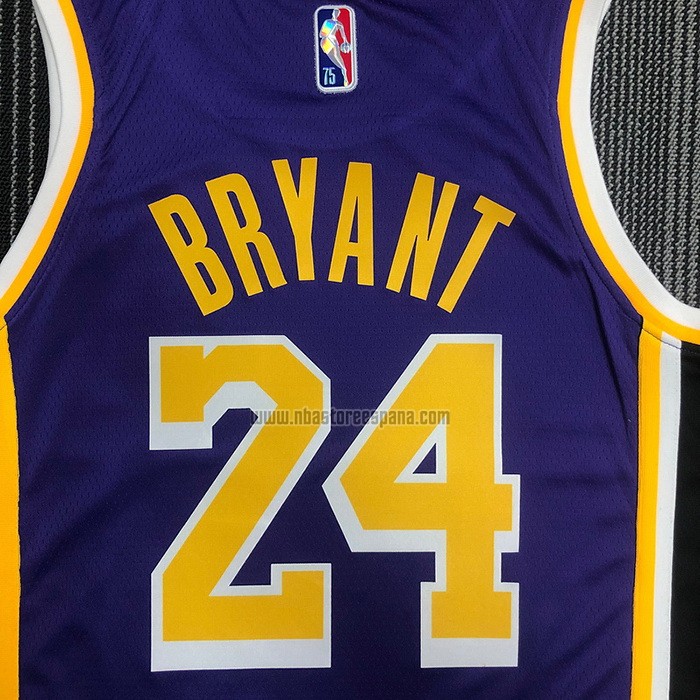 Camiseta Los Angeles Lakers Kobe Bryant NO 24 Statement 2021-22 Violeta
